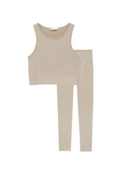 PULL & BEAR Seamless Tank SetLeggingsMottled Ochre Donna T-shirt E Top PUC21D2IW-O11 -Pull & Bear cafc137fec2747b1ba9091477904f338