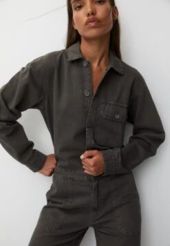 PULL & BEAR Long Sleeve - Tuta Jumpsuit - Grey -Pull & Bear cbb32fe1d49344b69b842f6936a29627