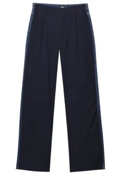 PULL & BEAR Contrast Mid-Rise Wide-LegJeans A SigarettaDark Blue Donna Jeans PUC21A0VJ-K11 -Pull & Bear cbb717fdc6b64810bb3f893782f0f2ef