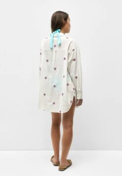 PULL & BEAR With Floral Embroidery Accessorio Da SpiaggiaWhite Donna Moda Mare PUC81H00F-A11 -Pull & Bear cd9974705abe4faebb884301855e85d0