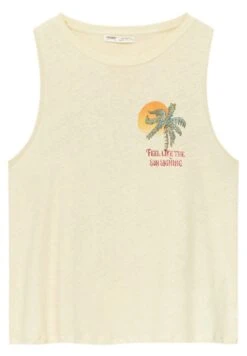 PULL & BEAR Printed TopLight Yellow Donna T-shirt E Top PUC21D2FF-E11 -Pull & Bear cf2f8a1a55474056bf78fcf1d7d939db