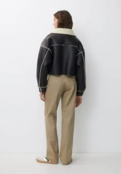 PULL & BEAR Cropped Double-FacedGiacca In SimilpelleDark Brown Donna Giacche E Blazer PUC21U0GS-O11 -Pull & Bear cf5cdaf7de6e4072acd1a4ff72e467c8
