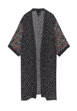 PULL & BEAR Long Printed-KimonoGiacca LeggeraBlack Donna Giacche E Blazer PUC21G0I7-Q11 12 PULL & BEAR Long Printed-KimonoGiacca LeggeraBlack Donna Giacche E Blazer PUC21G0I7-Q11 -Pull & Bear cf5d4a16e0164034a9da05042ae9ed21
