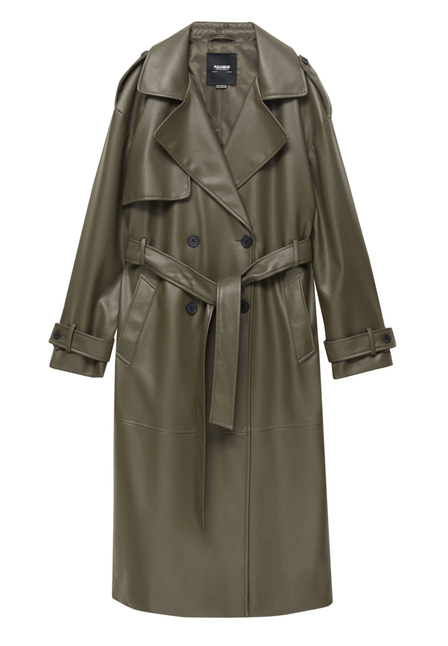 PULL & BEAR TrenchMottled Dark Green Donna Cappotti PUC21U0ED-M12 7 PULL & BEAR TrenchMottled Dark Green Donna Cappotti PUC21U0ED-M12 - immagine 5