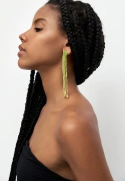 PULL & BEAR Rhinestone DangleOrecchiniGold Coloured Donna Gioielli PUC51L0EI-F11