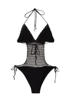 PULL & BEAR Crochet With BeadingBodyBlack Donna Intimo PUC81S004-Q11 -Pull & Bear d0868760d54b4e6681987e662f89e32d