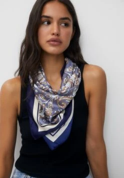 PULL & BEAR Floral PrintSciarpaBlue Donna Sciarpe PUC51G05F-K11