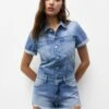 PULL & BEAR Tuta JumpsuitBlue Denim Donna Tute Jumpsuit PUC21T0A6-K11
