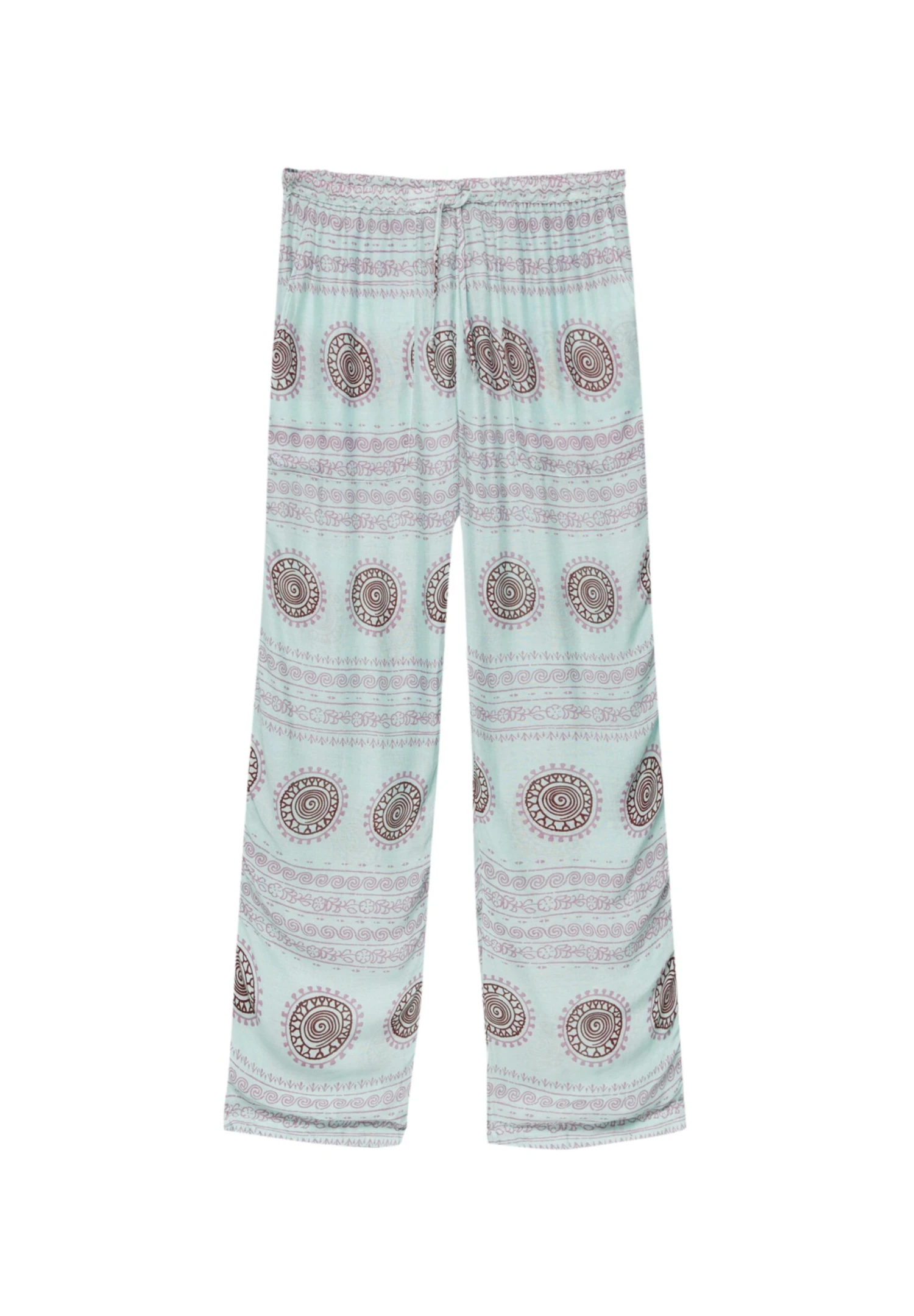 PULL & BEAR Printed-FlowingPantaloniLight Green Donna Pantaloni PUC21A0UN-M11 7 PULL & BEAR Printed-FlowingPantaloniLight Green Donna Pantaloni PUC21A0UN-M11 - immagine 5