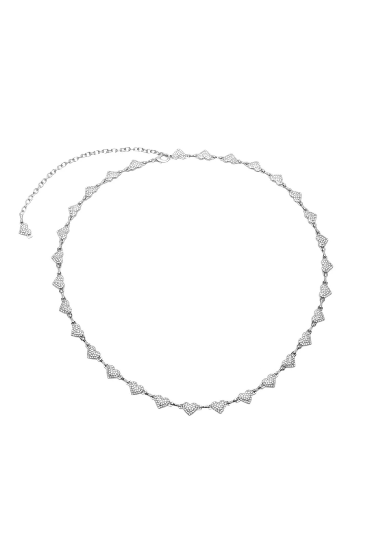 PULL & BEAR Heart Link- Cintura - Silver Coloured 4 PULL & BEAR Heart Link- Cintura - Silver Coloured - immagine 2