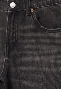 PULL & BEAR Mid Waist- Jeans A Sigaretta - Black -Pull & Bear d39a2435f7f248caacc04fc57c51623b