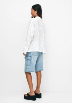 PULL & BEAR Rustic With Pocket - Camicia - White -Pull & Bear d3ad64094aba4ccc9cb557d627be3195