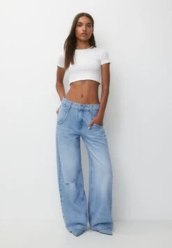 PULL & BEAR Mid-WaistJeans A SigarettaBlue Denim Donna Jeans PUC21N0MD-K11 10 PULL & BEAR Mid-WaistJeans A SigarettaBlue Denim Donna Jeans PUC21N0MD-K11 -Pull & Bear d4a1458c0aa648e7afd60ab3fc6e5de9