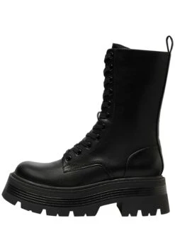 PULL & BEAR Stivaletti Con PlateauBlack Donna Stivaletti PUC11N04R-Q11