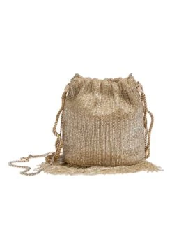 PULL & BEAR With Beading And FringingBorsa A TracollaGold Coloured Donna Borse PUC51H0GW-F11