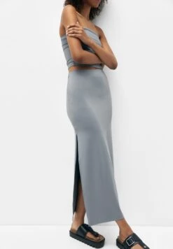 PULL & BEAR Basic-Midi - Gonna A Tubino - Blue-Grey -Pull & Bear d62d2f6c70f0468daae04e83932872dd