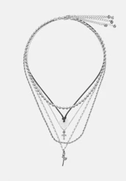 PULL & BEAR 5-PackCollanaSilver-Coloured Donna Gioielli PUC51L0G5-D11 -Pull & Bear d682c4722ca34bc19e57efe3e9fef69e