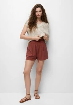 PULL & BEAR Basic Bermuda - Shorts - Copper -Pull & Bear d6f9b439a07d4526b59bf4ba294a9561