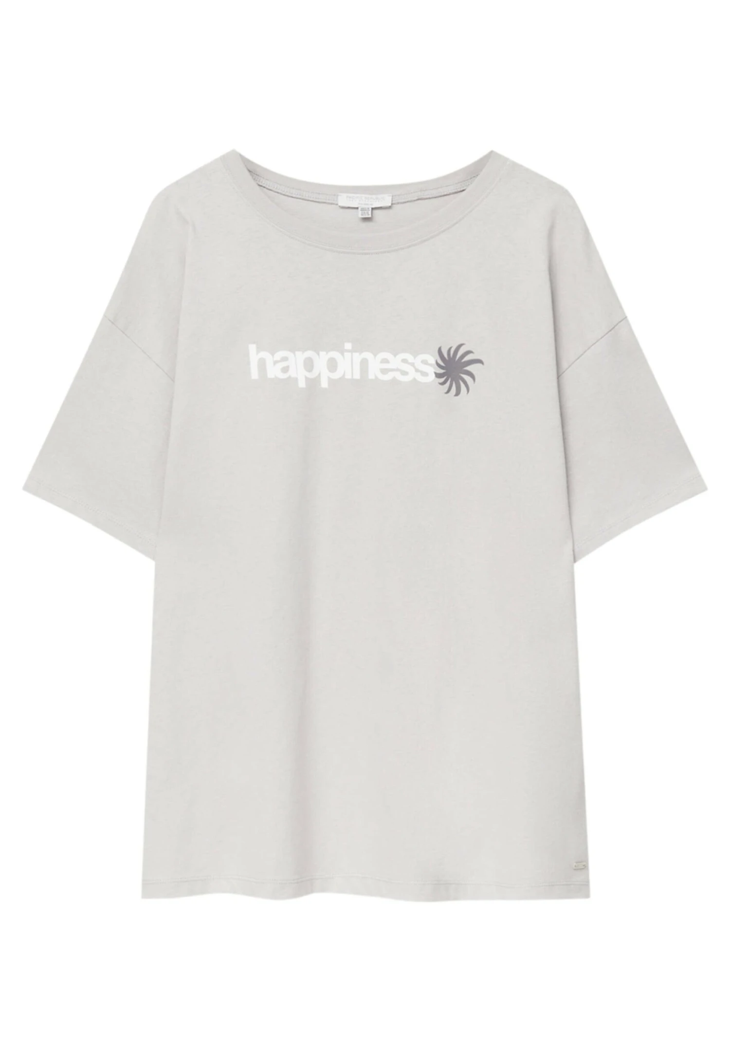 PULL & BEAR Short Sleeve HappinessT-Shirt Con StampaLight Grey Donna T-shirt E Top PUC21D2FK-C11 7 PULL & BEAR Short Sleeve HappinessT-Shirt Con StampaLight Grey Donna T-shirt E Top PUC21D2FK-C11 - immagine 5