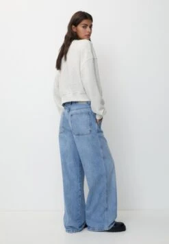PULL & BEAR Cropped With HemFelpaGrey Donna Felpe PUC21J11Z-C11 -Pull & Bear d8a3aadb28394e89b6d36ed0fbbe912f