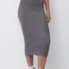 PULL & BEAR Midi- Gonna A Tubino - Dark Grey
