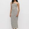 PULL & BEAR STRIPED - MIDI - Tubino - Beige -Pull & Bear dc6cfaaf1f56483da3aa9a94b5588a0a