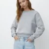 PULL & BEAR Round NeckFelpaGrey Donna Felpe PUC21J110-C11 -Pull & Bear dcceba5a2bd847469b7ae5dbef9a018d