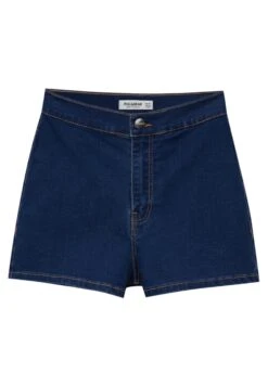 PULL & BEAR High-Waist Shorts Di JeansDark Blue Denim Donna Jeans PUC21S0DW-K11 -Pull & Bear dde052efe04b44229897eaefaa6b8824
