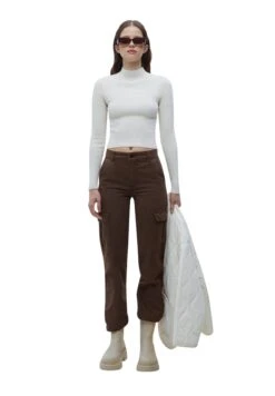 PULL & BEAR Colourful HighMaglioneMottled Beige Donna Maglieria PUC21I0KL-B11 -Pull & Bear de529a45ce8942b9a9bf6a69cc53673c