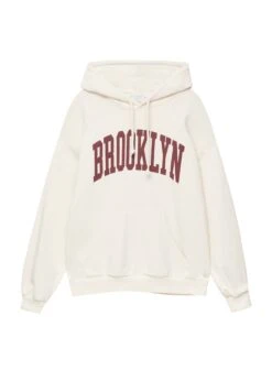 PULL & BEAR Brooklyn Felpa Con CappuccioBeige Donna Felpe PUC21J10U-B11 -Pull & Bear de5778e4a7eb4bb8800c8bbeafff04cc