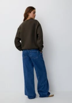 PULL & BEAR Round NeckFelpaDark Green Donna Felpe PUC21J114-M11 -Pull & Bear de939577024c4393bcf13dd03bb391ab