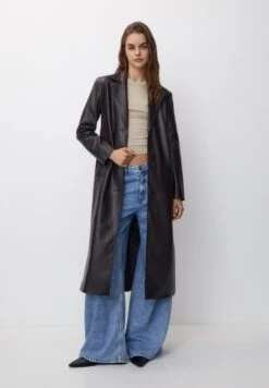 PULL & BEAR TrenchDark Brown Donna Cappotti PUC21U0GM-O11