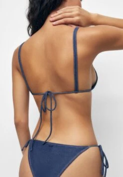 PULL & BEAR Print - Bikini Pezzo Sopra - Blue -Pull & Bear df5847d2988f4ea79451fa7f34344559