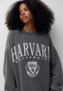 PULL & BEAR HarvardFelpaDark Grey Donna Felpe PUC21J11N-C11 -Pull & Bear dfdeaccfead04926ab130a7a961e6dbc