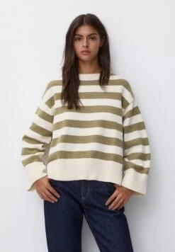 PULL & BEAR ChenilleMaglioneMottled Beige Donna Maglieria PUC21I0P8-B11