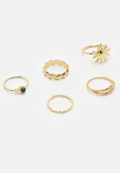 PULL & BEAR Pack Of 5 Sun AnelloGold Coloured Donna Gioielli PUC51L0EQ-F11 -Pull & Bear e2042f1b9b404d048b7ec9d6a3ba090c