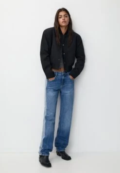 PULL & BEAR Mid-WaistJeans A SigarettaBlue Denim Donna Jeans PUC21N0MQ-K11 -Pull & Bear e252af489bb3406d91b6f1099574e3f8