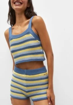 PULL & BEAR Striped ShortsBlue Donna Shorts PUC21S0EB-K11 -Pull & Bear e2ab063e6d204d8992851d9d15f49474
