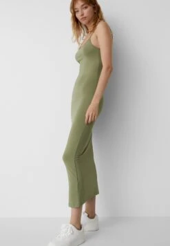 PULL & BEAR Long With Thin StrapsVestito LungoKhaki Donna Vestiti PUC21C146-N11 -Pull & Bear e3e9264c28084a2d86007738239c9431