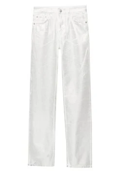 PULL & BEAR MetallicJeans A SigarettaSilver Coloured Donna Jeans PUC21N0LS-D11 -Pull & Bear e656b0b69b3746dc87ea04253c9b5cc6