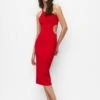 PULL & BEAR Asymmetric Cut-Out MidiTubinoRed Donna Vestiti PUC21C13V-G11 -Pull & Bear e65cd907d619439fafea16bee98a28e0