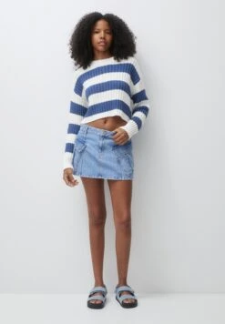 PULL & BEAR StripedMaglioneBlue Donna Maglieria PUC21I0OV-K11 -Pull & Bear e768963518f644e8bdcce19e32b5704c