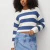 PULL & BEAR StripedMaglioneBlue Donna Maglieria PUC21I0OV-K11