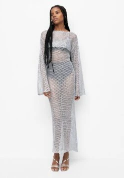 PULL & BEAR CroppedMaglioneSilver Coloured Donna Maglieria PUC21I0O6-D11