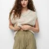 PULL & BEAR Basic Bermuda - Shorts - Khaki