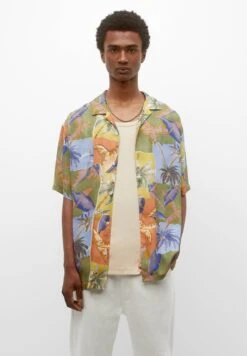 PULL & BEAR Short Sleeve Palm Tree CamiciaMulti Coloured Donna Camicie E Bluse PUC210097-T11