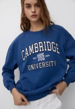 PULL & BEAR FelpaBlue Donna Felpe PUC21J11Y-K11 -Pull & Bear eae77441d9d84a229c3c457fbdfcbf06