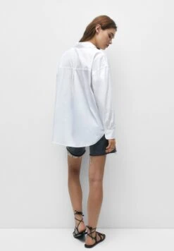 PULL & BEAR Basic-Popelin - Camicia - White -Pull & Bear eb1ce280858248eeb3c1d2796a14206d
