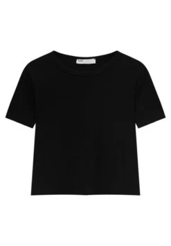 PULL & BEAR Basic Short SleeveT-Shirt BasicBlack Donna T-shirt E Top PUC21E0V6-Q11 -Pull & Bear eb54dbc110c041d0a470f7078357d9af