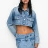 PULL & BEAR With PocketsGonna A CampanaStone Blue Denim Donna Gonne PUC21B0JV-K11 -Pull & Bear eb8ca897222344a4939ba0347f154e2d